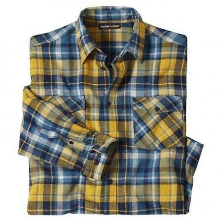 Atlas For Men Rutete Flanellskjorte for Menn