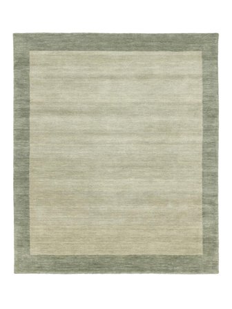 Handloom Frame 250X300 Large Grey/Green Plain (Single Colored) Wool Rug