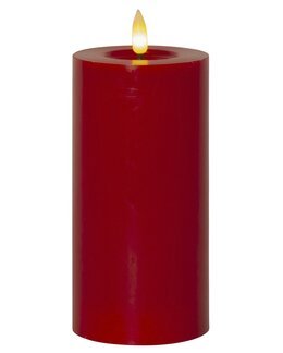 LED Kubbelys Flamme Flow Rød