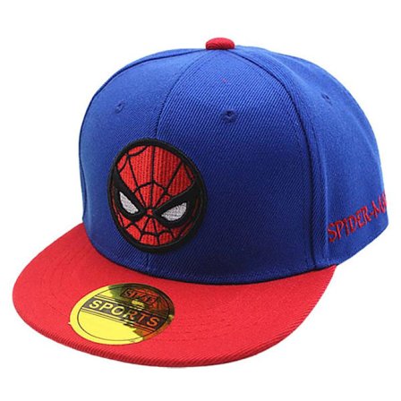 Spiderman Gutt Jente Baseball Caps Snapback Sportshatt for Barn Blå