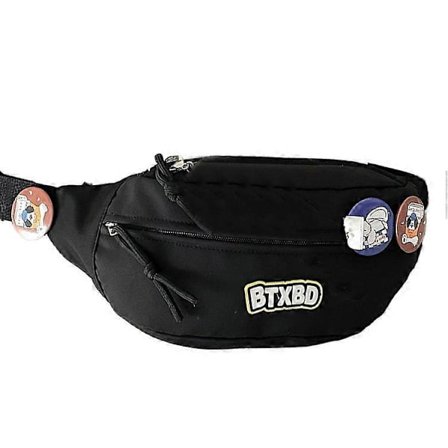 Bältesväska med bokstav för kvinnor och flickor, söt crossbody-väska med justerbar rem, liten bröstväska, midjeväska, magväska