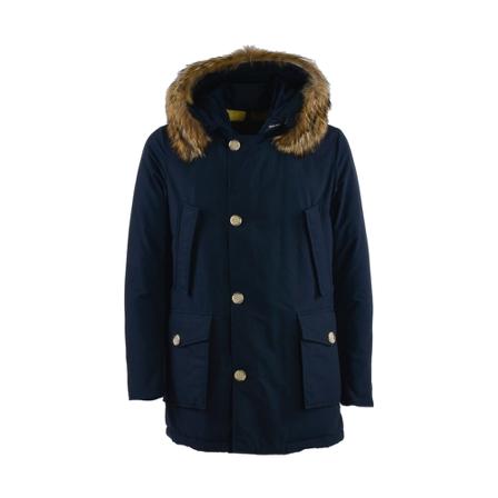 Woolrich, Down Jackets Blauw, Heren, Maat:L