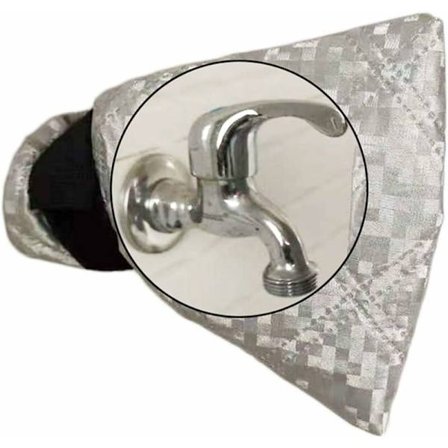 Udendørs hanecovers, vandtæt aluminiumsfilm vinter frostsikret hane beskyttelsescover til brug i have terrasse græsplæne