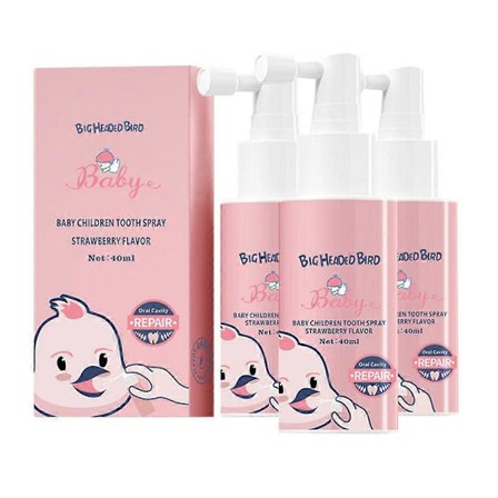 1-3kpl 40ml Mansikka Suunhoitosuihke Lapsille Hampaiden Reikääntymisen Ehkäisy Lasten Hampaiden Puhdistus