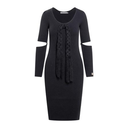 Simona Corsellini Knitted Kjole Sort, Dame