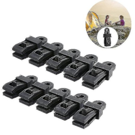 10 st Presenningsklämmor, Utomhustält Baldakinklämma Markis Vindtät Fixerad Spännklämma