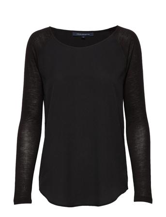 Polly Plains Ls T-shirts & Tops Long-sleeved Svart French Connection