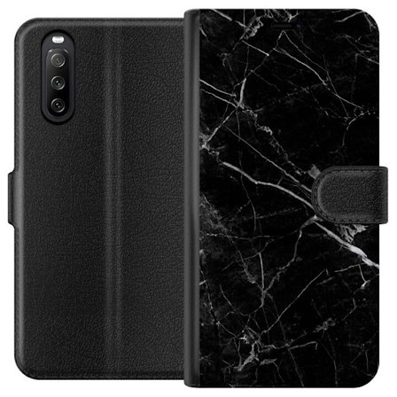 Kompatibelt Plånboksfodral till Sony Sony Xperia 10 III Marmor