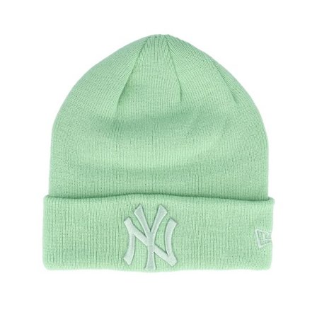 New Era - MLB Grön cuff Beanie - Kids New York Yankees Chyt League Essential Pastel Green Cuff @ Hatstore