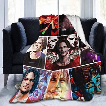 Sengeplaid Criminal Minds Matthew Grey Gubler Spencer Reid Superblød Varm Letvægts Helårs Sengeplaid Pasform -w34 50x40in 125x100cm