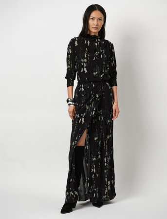 Dante6 Cristoper Printed Maxi Skirt - Black - 38