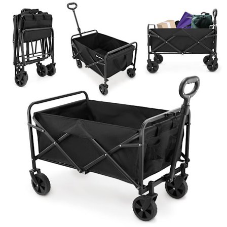 Sammenleggbar strandvogn HyperMotion, 80 kg kapasitet