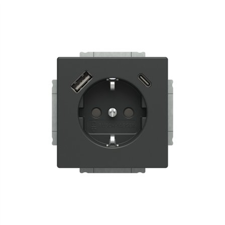 ABB 20 EUCB2USBAC-81 Vägguttag, Strömbrytare & vägguttag