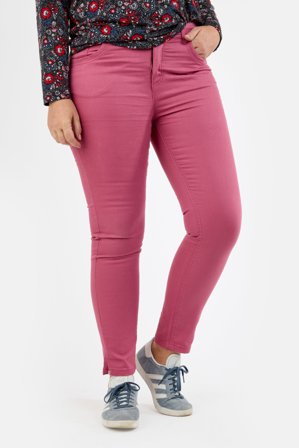 JENSEN - Jane 7/8 Jeans - Mørk Rosa - Curvy Fit - Smalle Ben