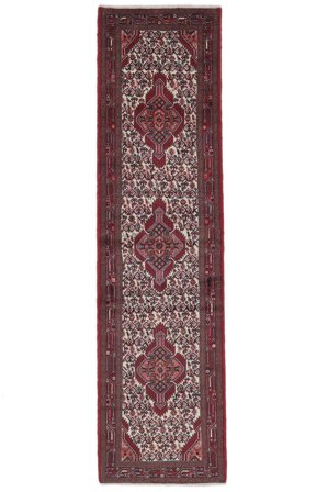 Tappeto Orientale Asadabad 86X315 Passatoie Nero/Rosso Scuro (Lana, Persia)