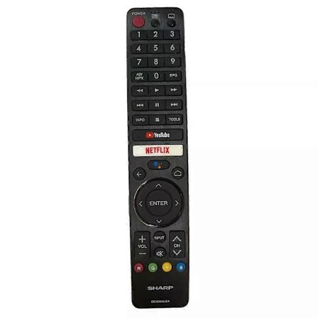 Ny Original GB326WJSA Fjernbetjening Til Sharp Netflix Voice LCD TV 4T-C50BJ3T [DB]