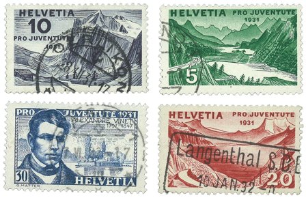 Schweiz 1931 - MICHEL 246/49 - Stemplet