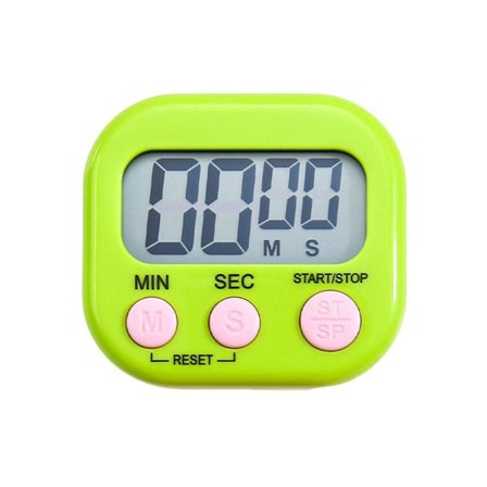 Stor LCD Digital Kjøkkentimer Matlaging Nedtelling Opp Klokke Høyt Alarm Magnetisk