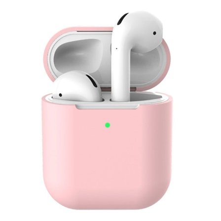 Apple Airpods silikone cover til opladningsetui - rosaguld