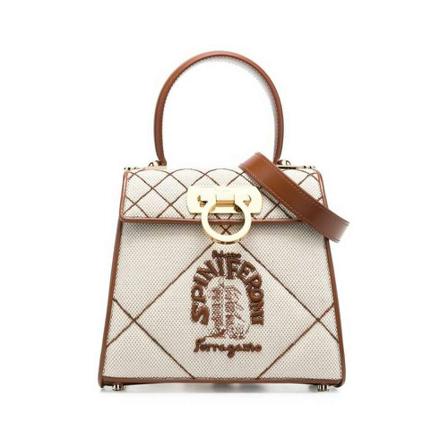 Salvatore Ferragamo, Handbags Wit, Dames, Maat:ONE Size