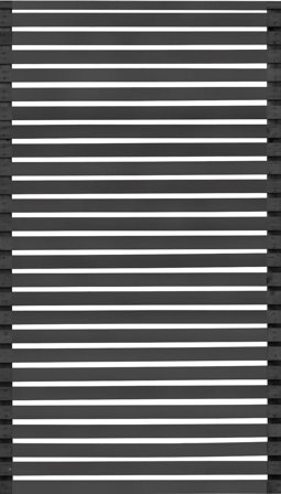 Jabo Horizont 6 Skärm 79 x 159 cm, svart, Utemiljö