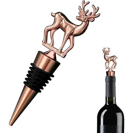 Vinpropper til jul - Lufttæt vinforsegler - Genanvendelige champagnekorker til bryllup fødselsdag Thanksgiving bar dekorationer -