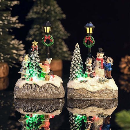 Lysande LED Julscen Liten Julgransscen Liten Res