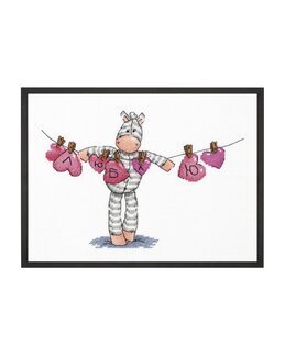 Stickpackung Bild Wäscheleine