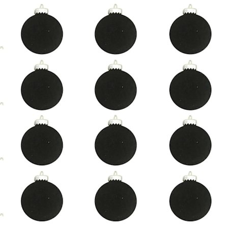 12 kpl Samettisia Joulukoristeita - Ruskeat Parvikoristeiset Muoviset Joulukuusen Koristeet Juhlapyhiin - Musta, yhteensopiva SDJMa[HK] kanssa