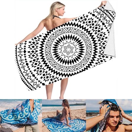 Et stykke (STJ-11, ca. 70*150cm) Mikrofiber Strandhåndklæde Hurtig Tørring