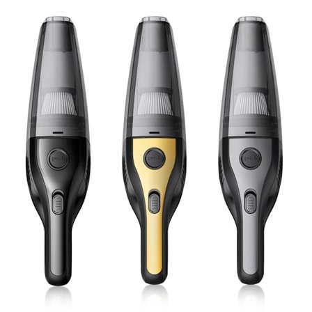 Handhållen dammsugare, kraftfull bil dammsugare med uppladdningsbart batteri, bärbar sladdlös handdammsugare med tvättbart HEPA-filter