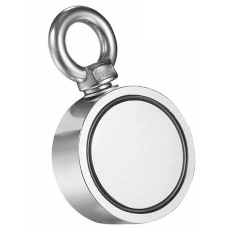 Dubbelsidig Neodymmagnet 2x100kg, D4, Rep & Handskar