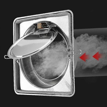 100-180mm Rund Rør Trekkehindrer Tilbakeslagsventil Enveis Ventilasjon Vifte Luftkanal Kontrollventil Kjøkkenventilasjon Grill
