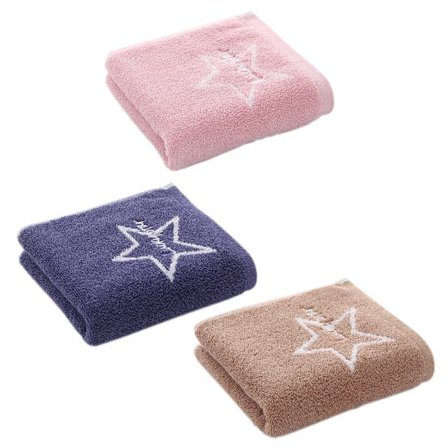 Håndklæde 3-delt håndklædesæt Bomuld Absorberende Blødt Badehåndklæde 34x74cm Multifarvet