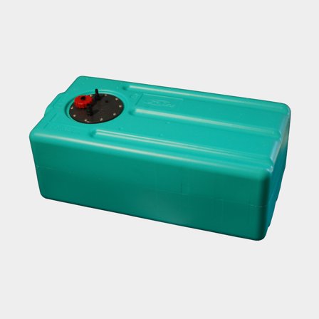 Water tank CAN-SB, 77 litres, with inspection hatch, 750 x 390 x 290 mm, polyethylene, green