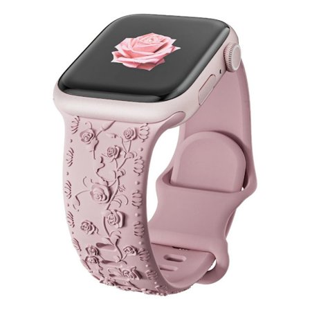 Nytt Kompatibelt med Apple Watch Armband Silikonarmband ROSA 38/40/41MM ROSA