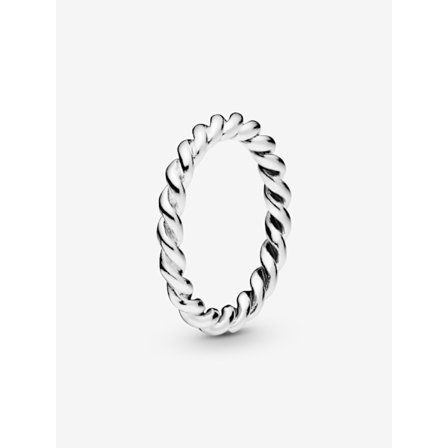 Pandora - Twist Swirling Band Ring - Sterling sølv