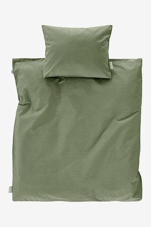 Jotex - Percale Baby Komplet Pościeli Ekologicznej Do Wózka/kołyski Khaki - ZACK - Kup Pościel i poszewki na poduszki dla dzieci firmy Jotex