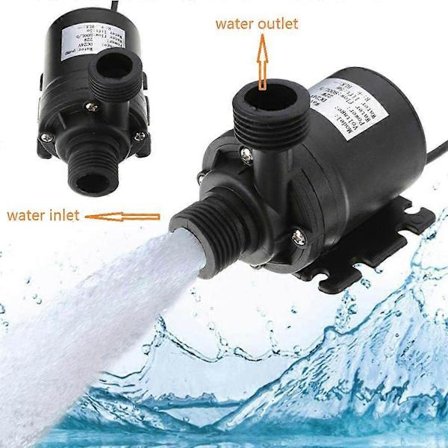 24V DC Vattenpump 800L/H 5M Borstlös Solmotor Varmvattencirkulationspump För Fontän Pool Solcirkulationssystem Tillbehör
