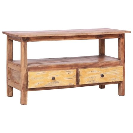 vidaXL TV-bänk 90x40x50 cm massivt återvunnet trä