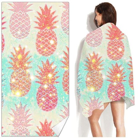 1 dubbelsidig loop ananas strandhandduk gränsöverskridande