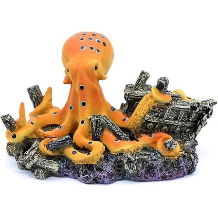 Simulering Bleksprut Landskap Akvarium Dekor Dekor Akvariumdekorasjon