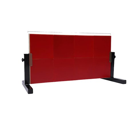 Bordtennis Återkastningsbräda, Justerbar Vinkel, Hållbart Massivt Trä,Röd