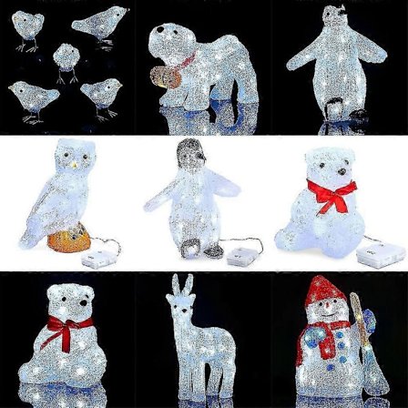 Akryl LED Juledekoration Festlig Indendørs Udendørs Figur Julepynt