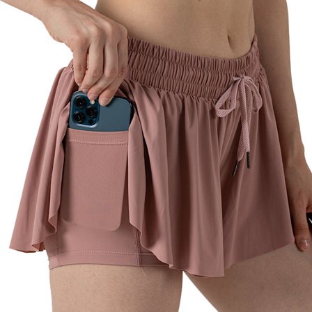 Flowy Athletic Shorts för kvinnor Gym Yoga Workout Running Tennis Kjolar