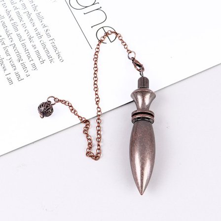 Metal Koppar Spiritual Point Pendel för DivinationHealing Rose Gold