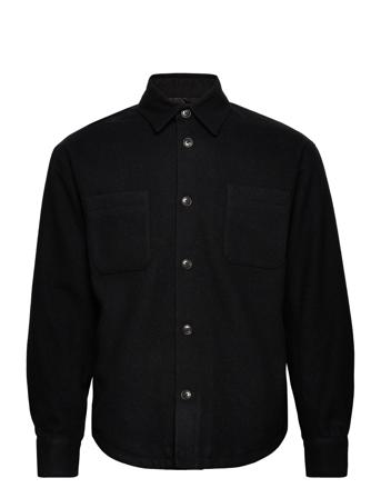 Jacob Wool Hybrid Overshirts Svart Les Deux*Betinget Tilbud