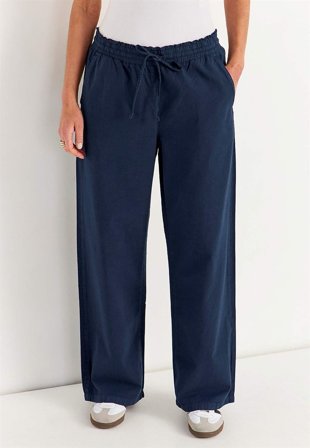 Cellbes of Sweden - Bukse i vasket bomull i marineblå for damer i størrelse 38/40