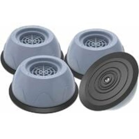 Sæt med 4 anti-vibrations gummipuder til vaskemaskiner og tørretumblere