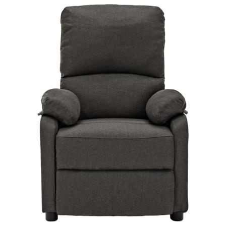 Vidaxl Reclinerfåtölj Mörkgrå Tyg Grå